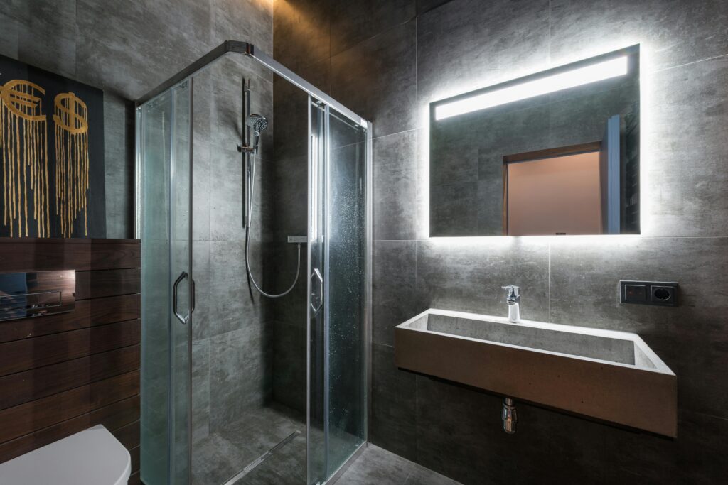 Lampa LED nad lustro