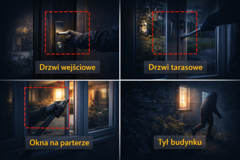 Miejsca najbardziej narażone na włamanie w domu