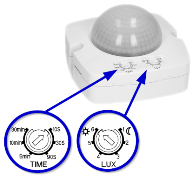 Czujnik ruchu z regulacją 