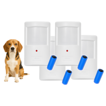 CZUJKA BEZPRZEWODOWA ELMES PTX50 + BATERIA CR123A ZESTAW 4 SZT