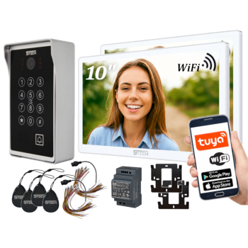 ZESTAW WIDEODOMOFONOWY 5TECH 2x VERUS PLUS(W)/84213 10" RFID WiFi APLIKACJA DIN