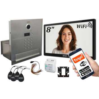 ZESTAW WIDEODOMOFONOWY 5TECH VERUS One PLUS(B)/84218 V1 8" RFID WiFi APLIKACJA DIN