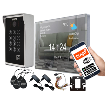 ZESTAW WIDEODOMOFONOWY 5TECH VERUS One PLUS(M)/84213 8" RFID WiFi APLIKACJA