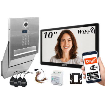 ZESTAW WIDEODOMOFONOWY 5TECH VERUS PLUS(B)/84218 V2 10" RFID WiFi APLIKACJA DIN