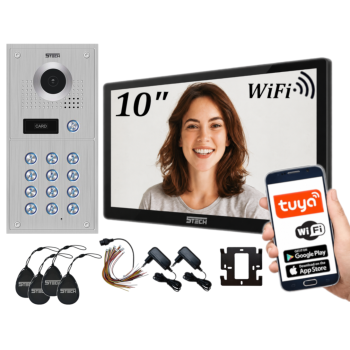 ZESTAW WIDEODOMOFONOWY 5TECH VERUS PLUS(B)/84222 10" RFID WiFi APLIKACJA