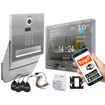 ZESTAW WIDEODOMOFONOWY 5TECH VERUS PLUS(M)/84218 V2 10" RFID WiFi APLIKACJA DIN