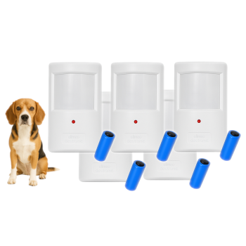 CZUJKA BEZPRZEWODOWA ELMES PTX50 + BATERIA CR123A ZESTAW 5 SZT