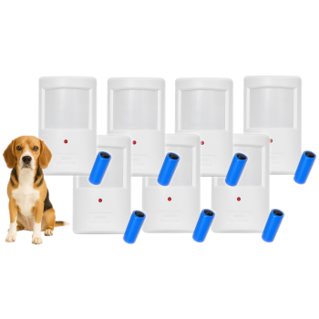 CZUJKA BEZPRZEWODOWA ELMES PTX50 + BATERIA CR123A ZESTAW 7 SZT