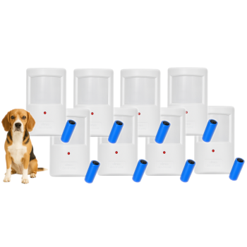 CZUJKA BEZPRZEWODOWA ELMES PTX50 + BATERIA CR123A ZESTAW 8 SZT