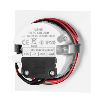 OPRAWA SCHODOWA DRACO LED NEW ADVITI AD-OS-6164LR3/W 1,5W 3000K CZUJNIK RUCHU I ZMIERZCHU