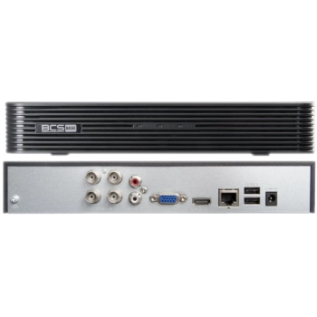 ZESTAW MONITORINGU BCS-B-XVR0401(2.0) + 4 KAMERY BCS-B-MT43600 4MPX DYSK 1TB