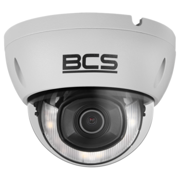 KAMERA KOPUŁKOWA IP 4MPX BCS-L-DIP14FCR3L3-Ai1 z OBIEKTYWEM STAŁYM 2.8mm IR+LED i PoE
