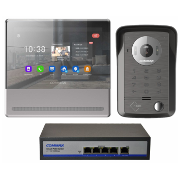 ZESTAW WIDEODOMOFONOWY IP COMMAX CIP-70QPT NEO SILVER SET 3 2Mpx 7