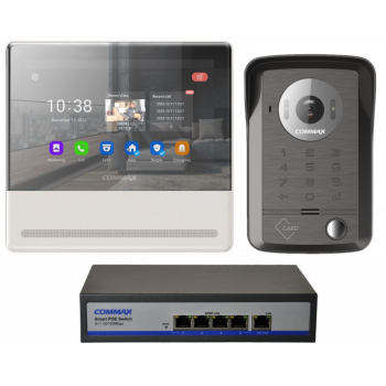 ZESTAW WIDEODOMOFONOWY IP COMMAX CIP-70QPT PEARL SET 3 2Mpx 7