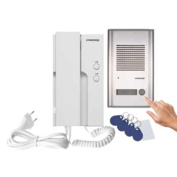 ZESTAW DOMOFONOWY COMMAX UNIFON DP-2HPR + STACJA BRAMOWA DR-201A/RFID 230V