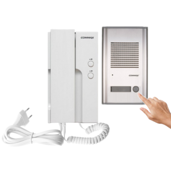 ZESTAW DOMOFONOWY COMMAX UNIFON DP-2HPR + STACJA BRAMOWA DR-201A 230V