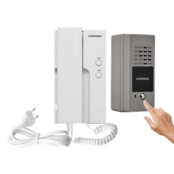 ZESTAW DOMOFONOWY COMMAX UNIFON DP-2HPR + STACJA BRAMOWA DR-2PN 230V