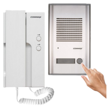 ZESTAW DOMOFONOWY COMMAX UNIFON DP-2HPR(DC) + STACJA BRAMOWA DR-201A 12VDC