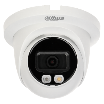 KAMERA KOPUŁKOWA IP 4Mpx DAHUA IPC-HDW2449TM-S-IL-0280B z OBIEKTYWEM STAŁYM 2.8mm, IR + LED i PoE
