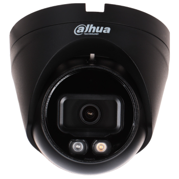 KAMERA KOPUŁKOWA IP 4MPX DAHUA IPC-HDW1439V-A-IL-BLACK z OBIEKTYWEM STAŁYM 2.8mm i PoE