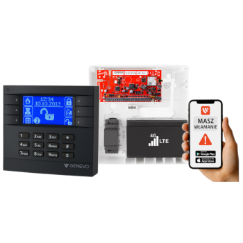 SYSTEM ALARMOWY GENEVO PRiMA16LTE z Manipulatorem LCD GY-BL