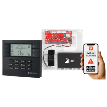 SYSTEM ALARMOWY GENEVO PRiMA16LTE z Manipulatorem LCD GY-WH