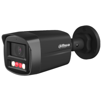 KAMERA TUBOWA IP 4MPX DAHUA IPC-HFW1439TL1-A-IL-BLACK z OBIEKTYWEM STAŁYM 2.8mm i PoE