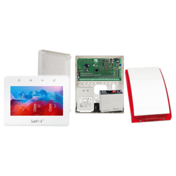 ZESTAW ALARMOWY SATEL INTEGRA 128 + INT-TSG2R-W + OPU-3P + AWT682 + 17Ah + SYRENA SP-4001R