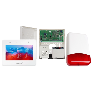 ZESTAW ALARMOWY SATEL INTEGRA 128 + INT-TSG2R-W + OPU-3P + AWT682 + 17Ah + SYRENA TI700