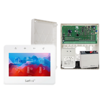 ZESTAW ALARMOWY SATEL INTEGRA 128 + INT-TSG2R-W + OPU-3P + AWT682 + 17Ah