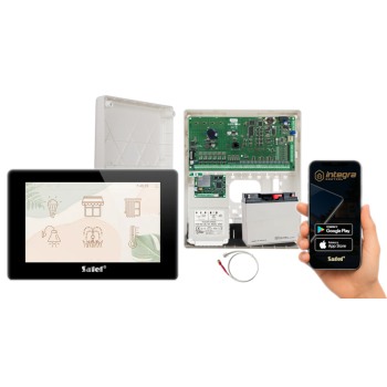 ZESTAW ALARMOWY SATEL INTEGRA 128 + INT-TSH2R-B + OPU-3P + AWT682 + 17Ah + MODUŁ GSM LTE