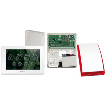 ZESTAW ALARMOWY SATEL INTEGRA 128 + INT-TSH2R-W + OPU-3P + AWT682 + 17Ah + SYRENA SP-4001R