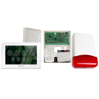 ZESTAW ALARMOWY SATEL INTEGRA 128 + INT-TSH2R-W + OPU-3P + AWT682 + 17Ah + SYRENA TI700