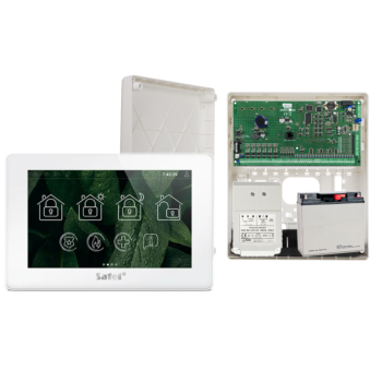 ZESTAW ALARMOWY SATEL INTEGRA 128 + INT-TSH2R-W + OPU-3P + AWT682 + 17Ah