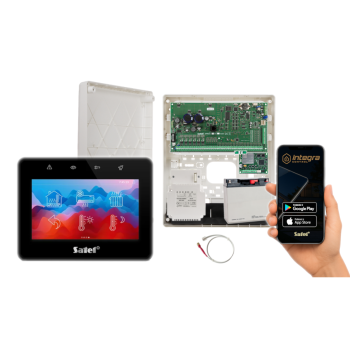 ZESTAW ALARMOWY SATEL INTEGRA 128 PLUS + INT-TSG2R-B + OPU-3P + AWT800 + 17Ah + MODUŁ GSM LTE