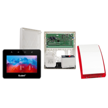 ZESTAW ALARMOWY SATEL INTEGRA 128 PLUS + INT-TSG2R-B + OPU-3P + AWT800 + 17Ah + SYRENA SP-4001R