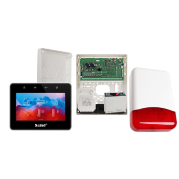 ZESTAW ALARMOWY SATEL INTEGRA 128 PLUS + INT-TSG2R-B + OPU-3P + AWT800 + 17Ah + SYRENA TI700