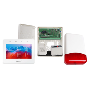 ZESTAW ALARMOWY SATEL INTEGRA 128 PLUS  + INT-TSG2R-W + OPU-3P + AWT800 + 17Ah + SYRENA TI700