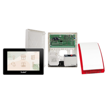 ZESTAW ALARMOWY SATEL INTEGRA 128 PLUS + INT-TSH2R-B + OPU-3P + AWT800 + 17Ah + SYRENA SP-4001R