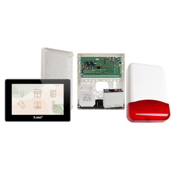 ZESTAW ALARMOWY SATEL INTEGRA 128 PLUS + INT-TSH2R-B + OPU-3P + AWT800 + 17Ah + SYRENA TI700