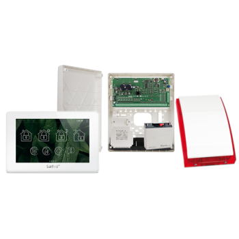 ZESTAW ALARMOWY SATEL INTEGRA 128 PLUS + INT-TSH2R-W + OPU-3P + AWT800 + 17Ah + SYRENA SP-4001R
