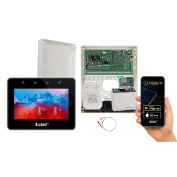 ZESTAW ALARMOWY SATEL INTEGRA 256 PLUS + INT-TSG2R-B + OPU-3P + AWT800 + 17Ah + MODUŁ GSM LTE