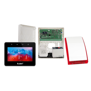 ZESTAW ALARMOWY SATEL INTEGRA 256 PLUS + INT-TSG2R-B + OPU-3P + AWT800 + 17Ah + SYRENA SP-4001R