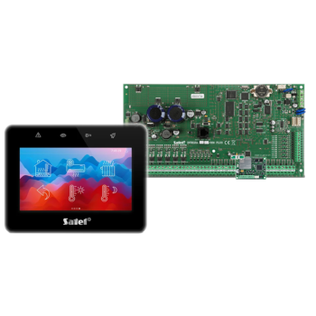 ZESTAW ALARMOWY SATEL INTEGRA 256 PLUS + INT-TSG2R-B + OPU-3P + AWT800 + 17Ah