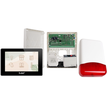ZESTAW ALARMOWY SATEL INTEGRA 256 PLUS + INT-TSH2R-B + OPU-3P + AWT800 + 17Ah + SYRENA TI700