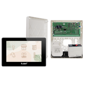 ZESTAW ALARMOWY SATEL INTEGRA 256 PLUS + INT-TSH2R-B + OPU-3P + AWT800 + 17Ah