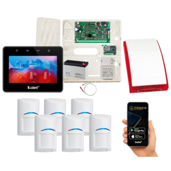 ZESTAW SATEL INTEGRA 32 + INT-TSG2R-B 6x BOSCH INT-GSM LTE + SYRENA SP-4001R
