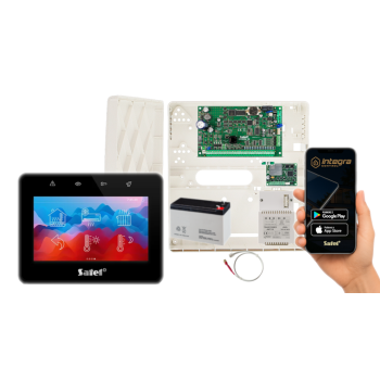 ZESTAW ALARMOWY SATEL INTEGRA 32 + INT-TSG2R-B + OPU-4P + AWT150 + 7Ah + MODUŁ GSM LTE