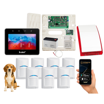 ZESTAW SATEL INTEGRA 32 + INT-TSG2R-B 7x BOSCH PET 20kg + INT-GSM LTE + SYRENA SP-4001R