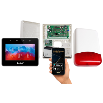 ZESTAW ALARMOWY SATEL INTEGRA 32 + INT-TSG2R-B + TI700 + INT-GSM LTE